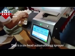 Enam Nozzle Otomatis Spray Telur Coding Mesin Pencetakan